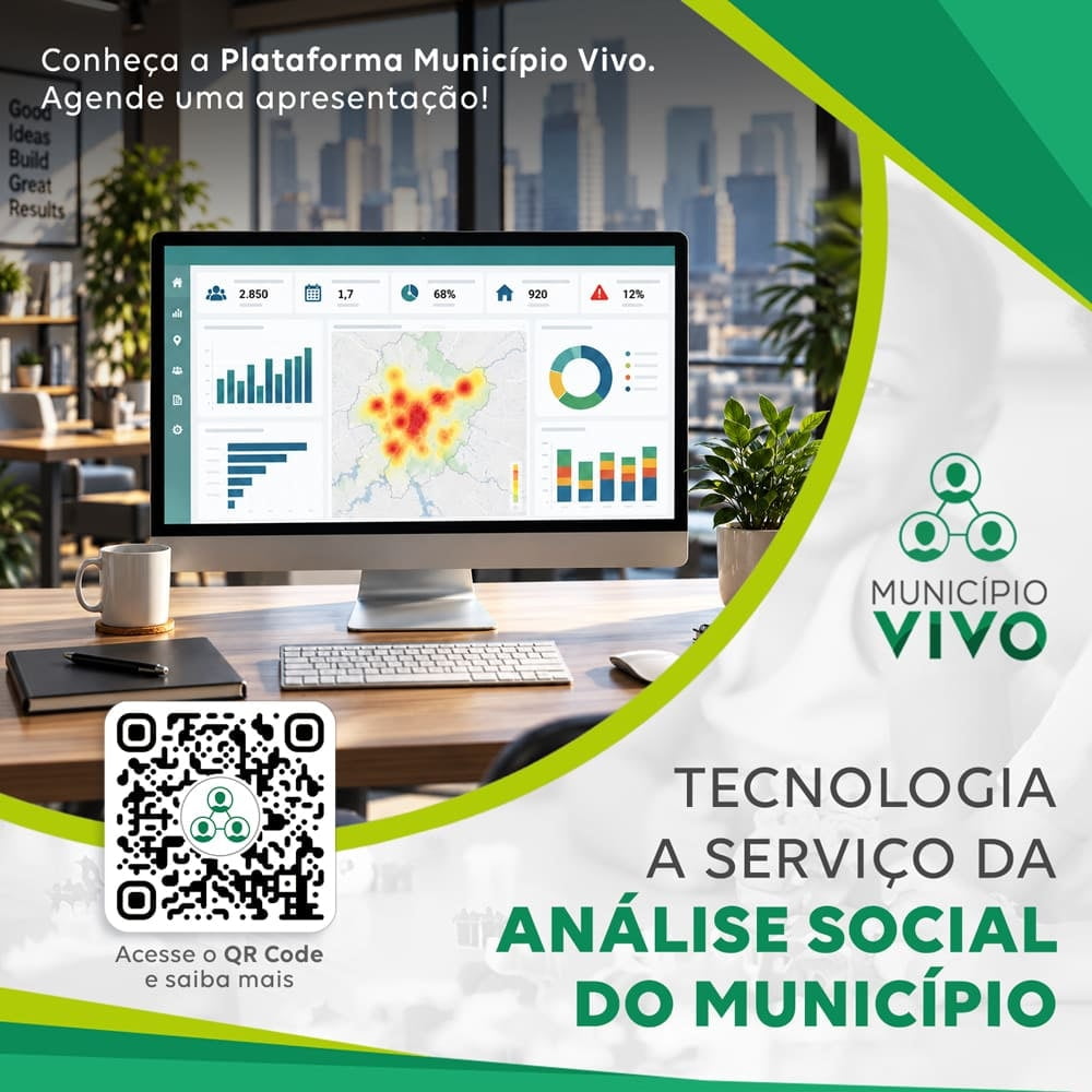 Tecnologia a serviço da análise social do município.